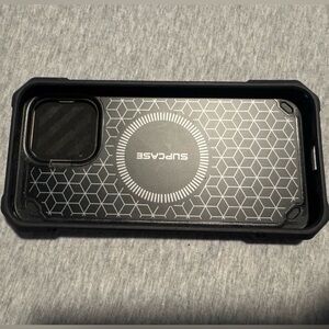 SUPCASE Black Geometric Phone Case IPhone 15 Pro Max